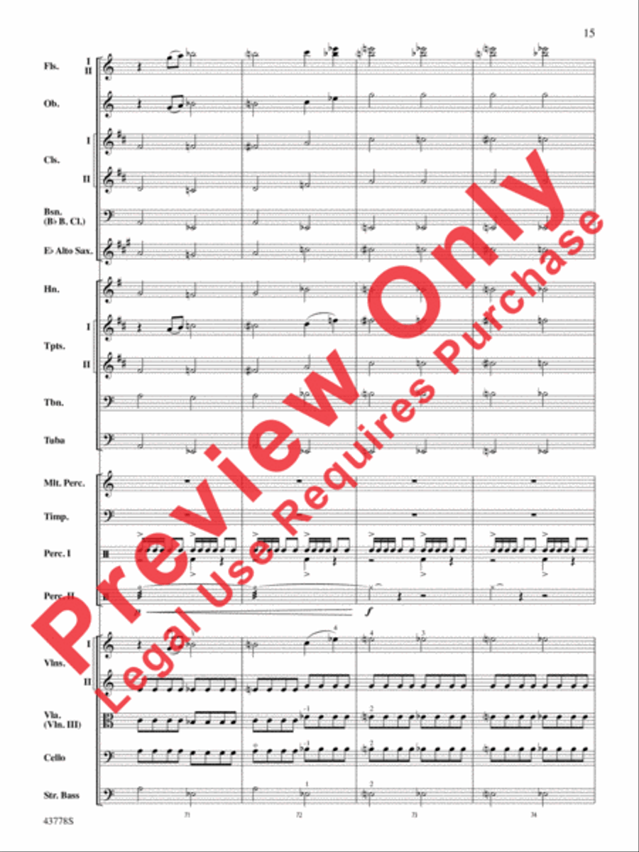 Godzilla Full Orchestra scores gallery preview page 35