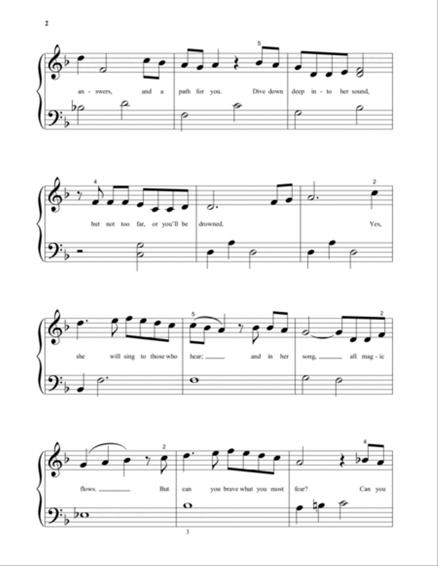 All Is Found (from Disney's Frozen 2) Piano Solo scores gallery preview page 2