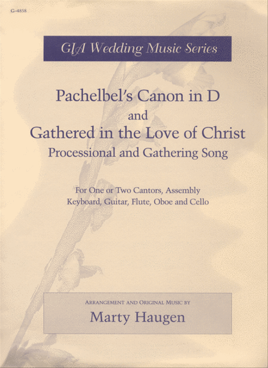 Pachelbel's Canon in D and Gathered in the Love of Christ Flute scores gallery preview page 1