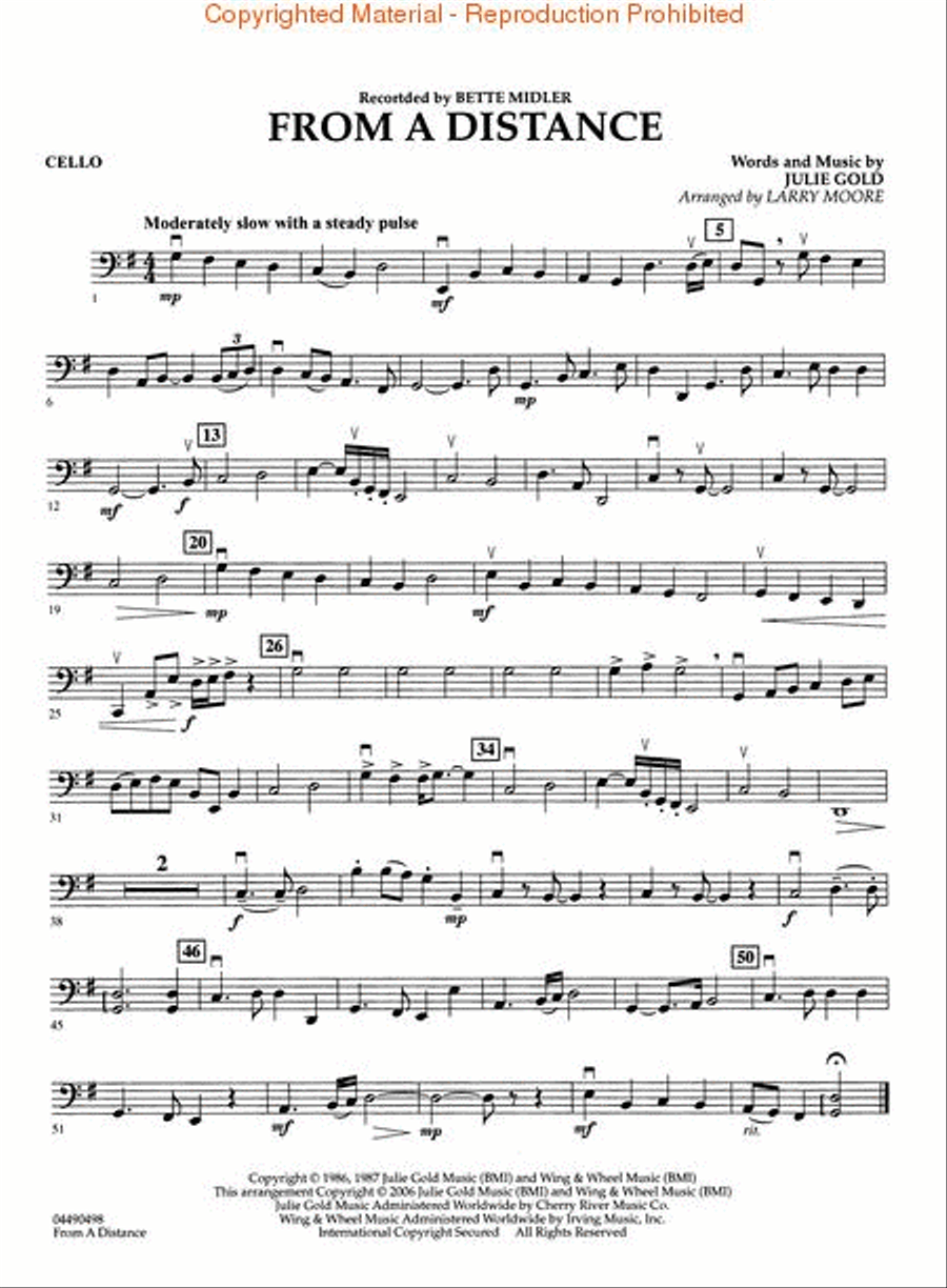 From a Distance String Quartet scores gallery preview page 5