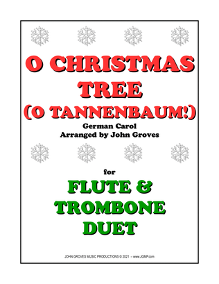 Book cover for O Christmas Tree (O Tannenbaum!) - Flute & Trombone Duet