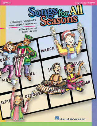 Book cover for Songs for All Seasons (Orff Collection)