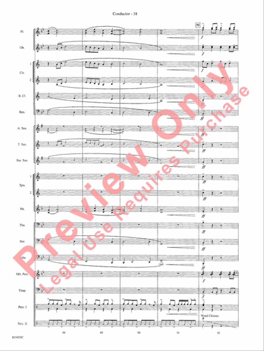 On the Rising Winds Concert Band scores gallery preview page 21