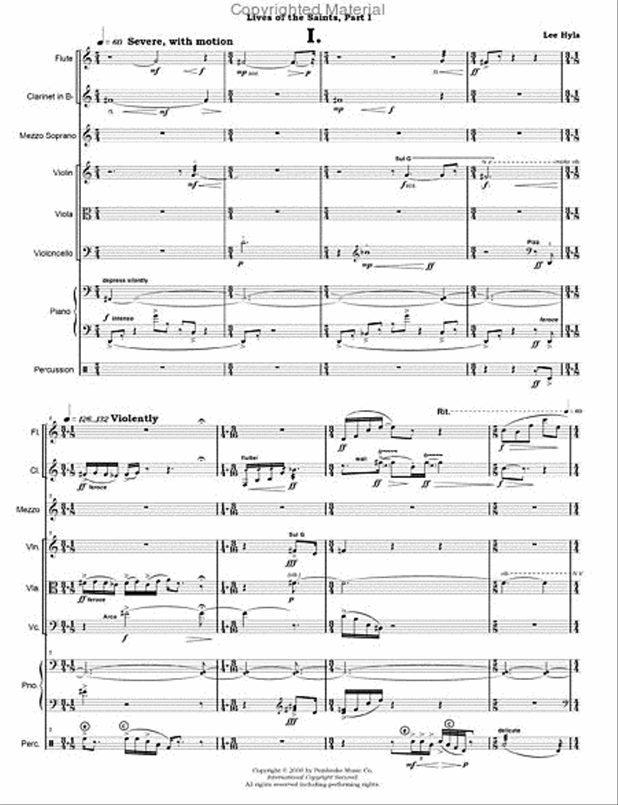 Lives Of Saints, Part I Bass Clarinet scores gallery preview page 2