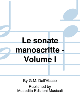 Book cover for Manuscript sonatas 1-6 (Ms. GB-Lbl)