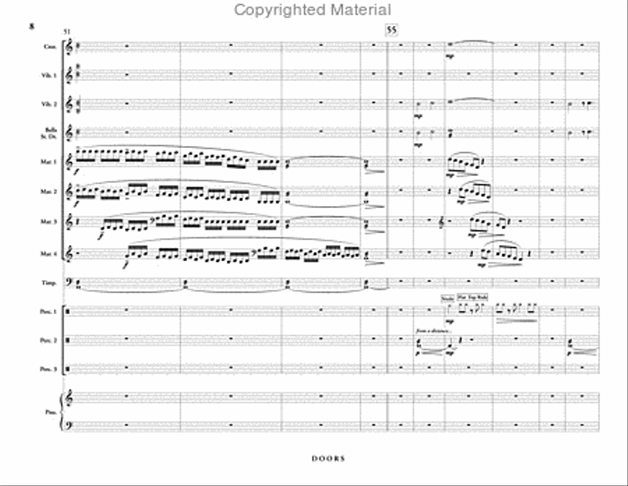 Doors (score & parts) Doors (score & parts) Percussion Ensemble scores gallery preview page 9