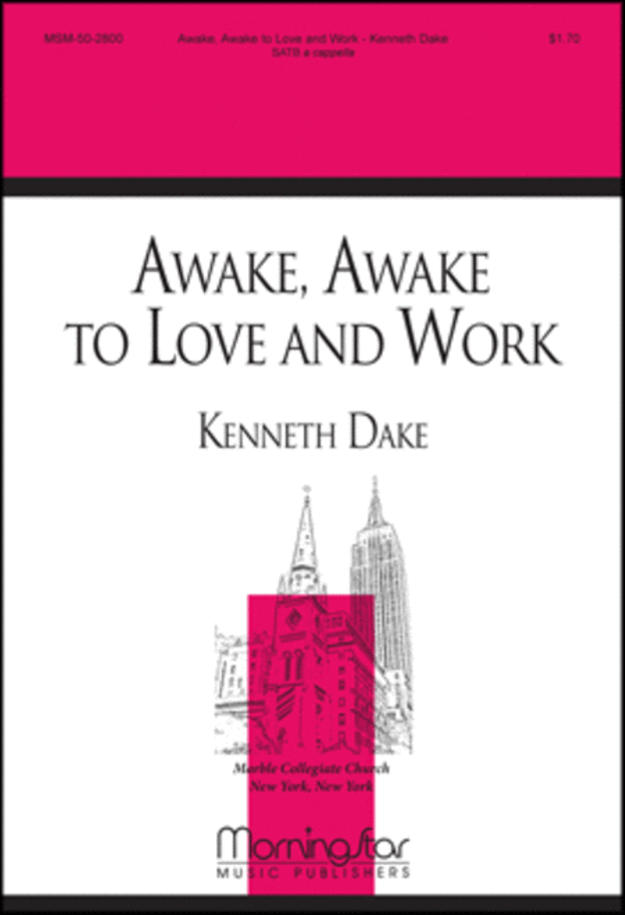 Awake, Awake, to Love and Work 4-Part scores gallery preview page 1