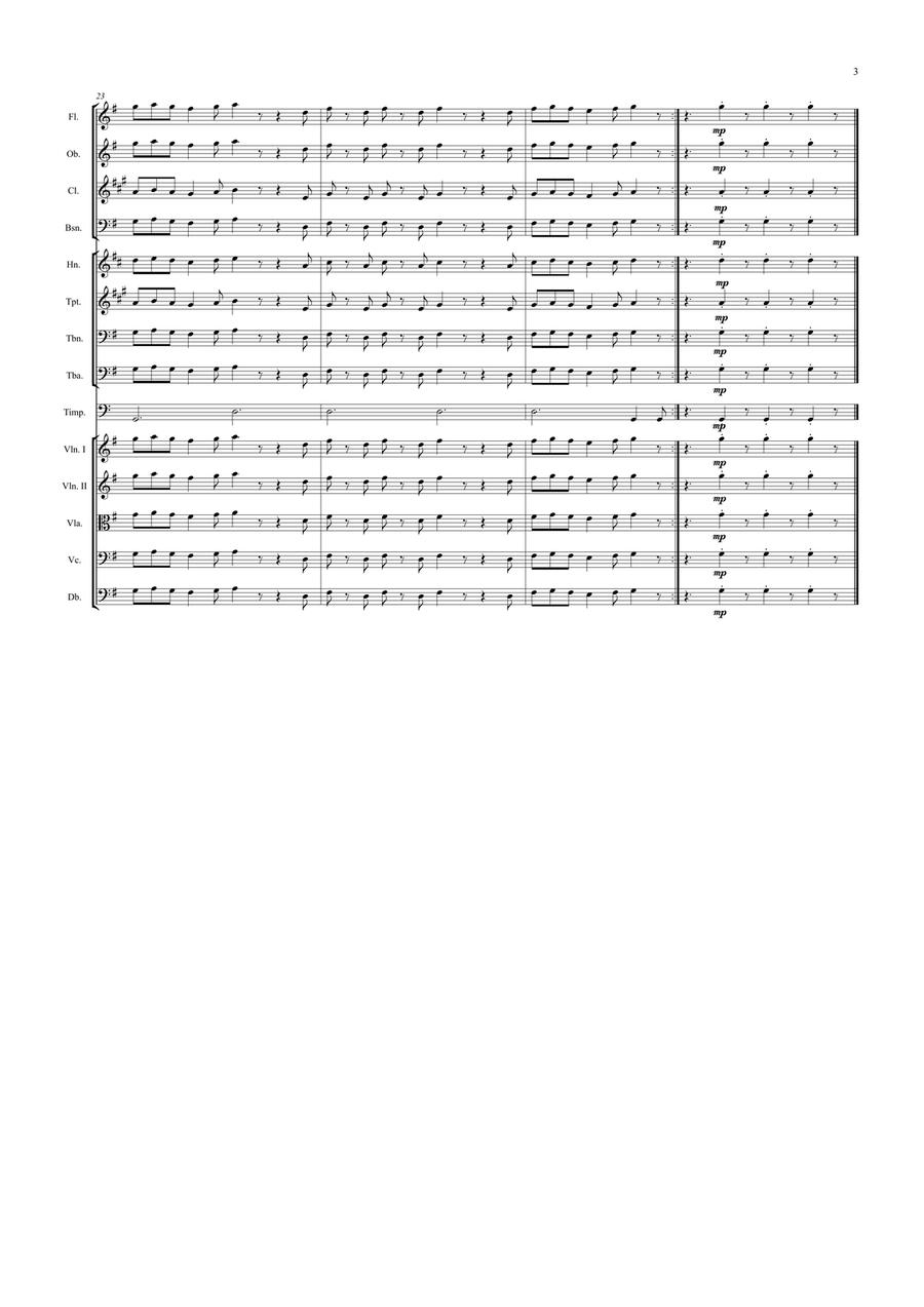 La Raspa Full Orchestra scores gallery preview page 3