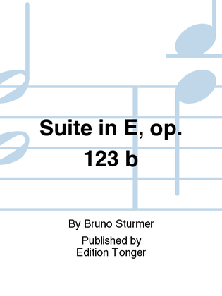 Suite in E, op. 123 b