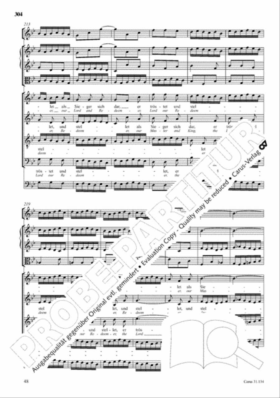 The Complete Sacred Vocal Works (Das geistliche Vokalwerk) Voice scores gallery preview page 305