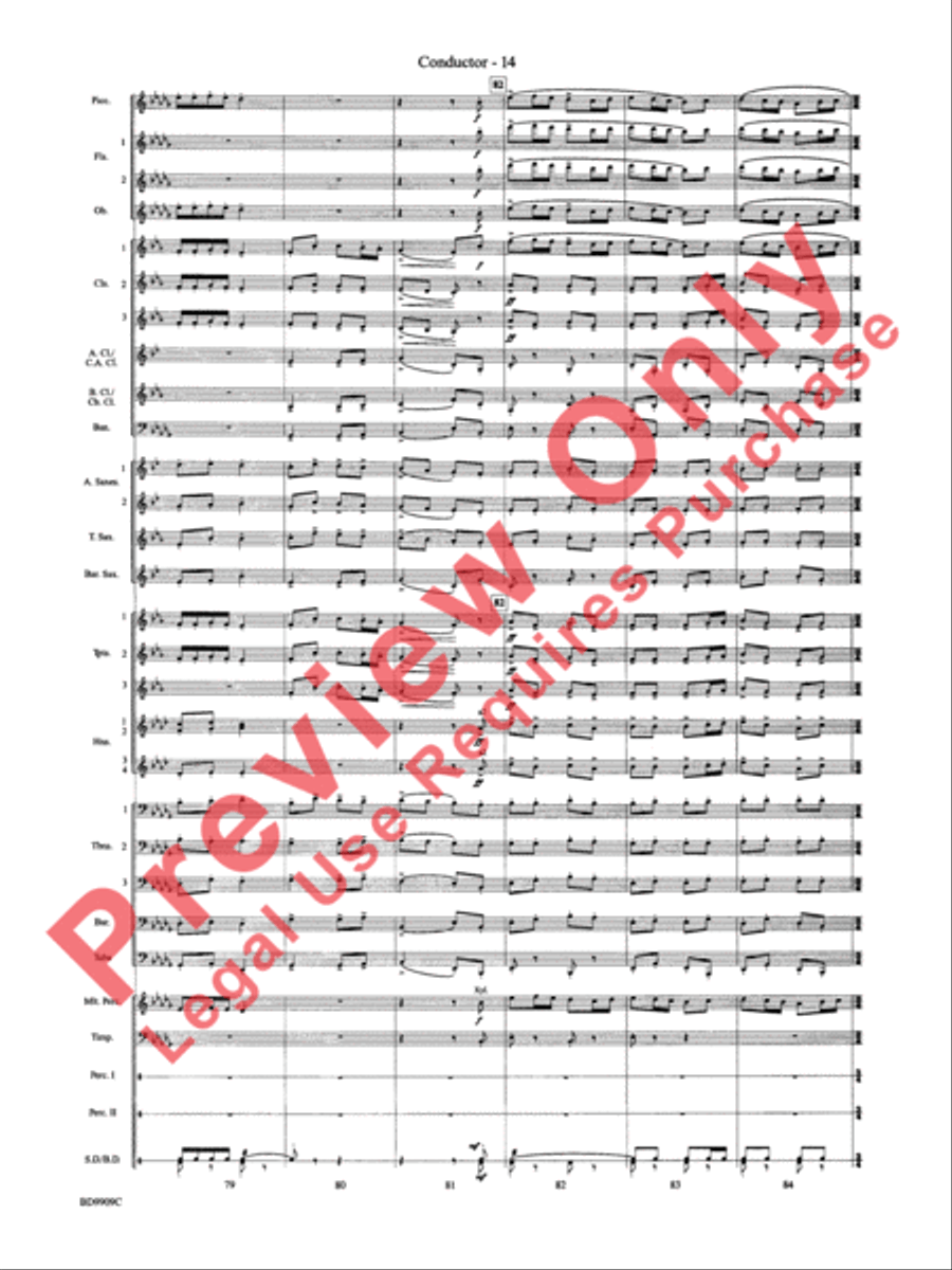 I'm Seventeen Come Sunday Concert Band scores gallery preview page 17