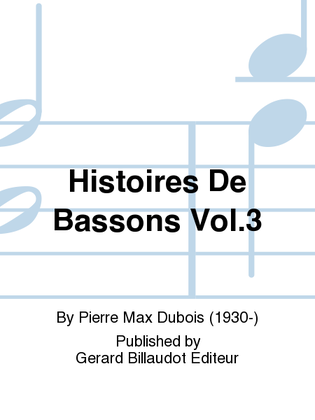 Book cover for Histoires De Bassons Vol. 3