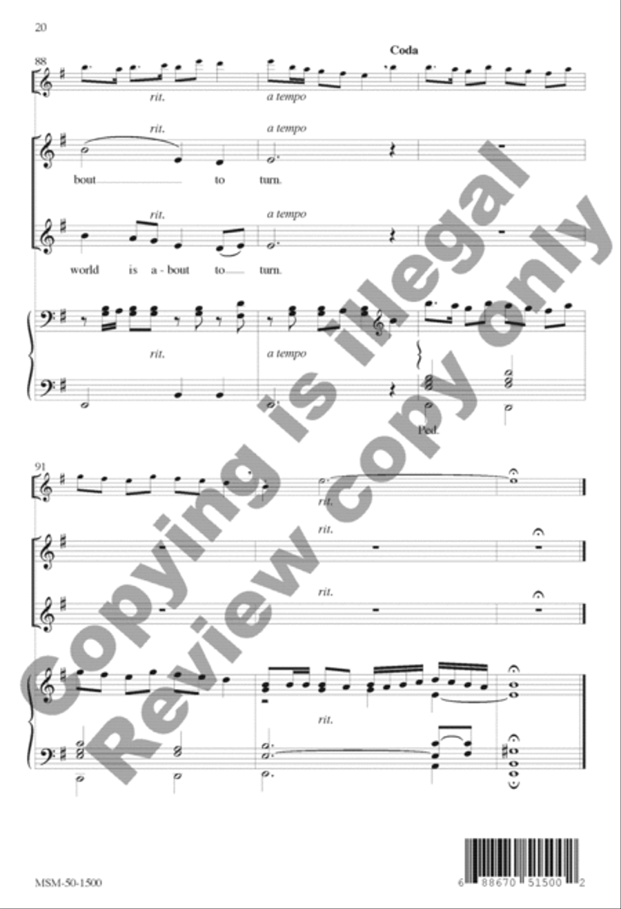 Canticle of the Turning (Magnificat) SSA scores gallery preview page 20