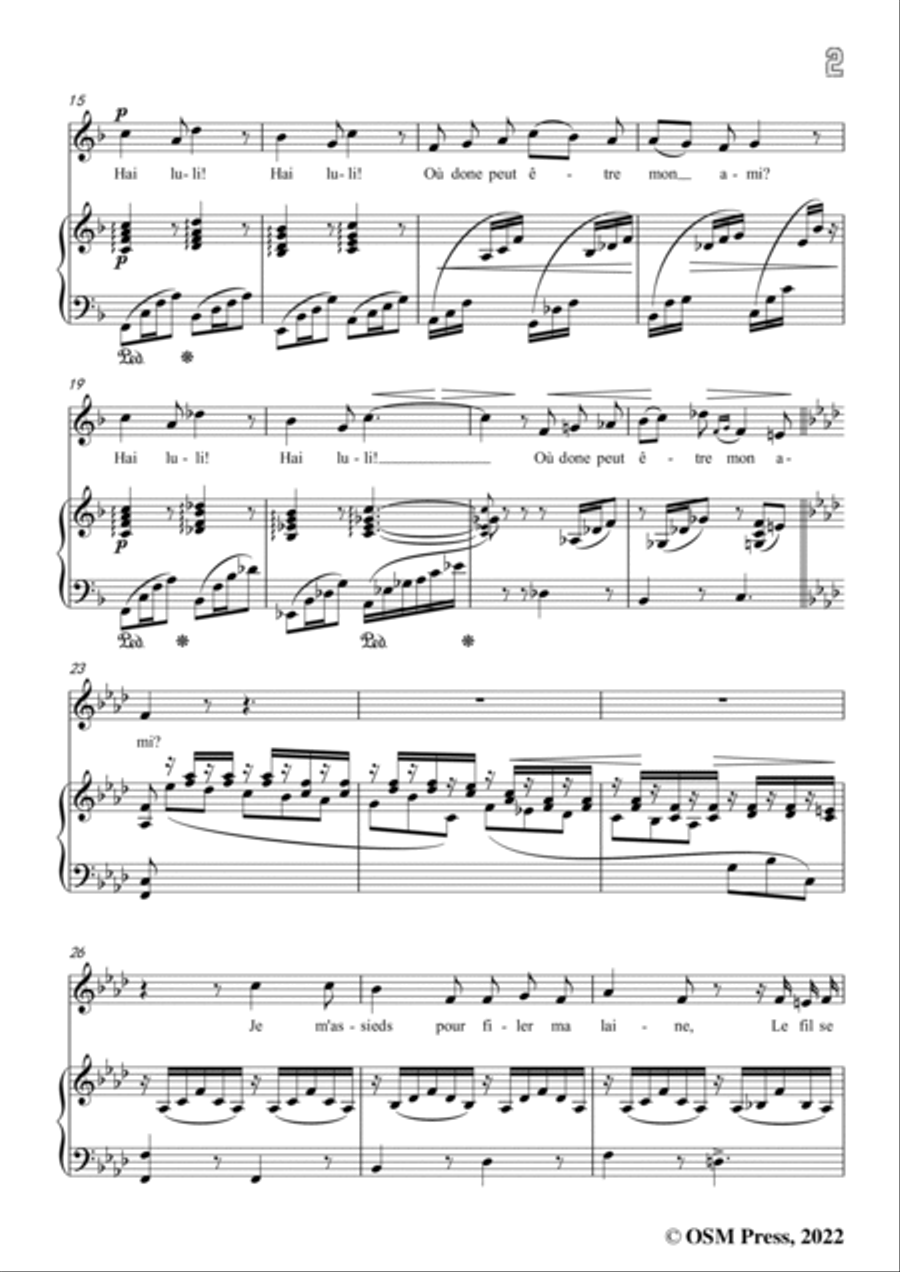 Pauline Viardot-Hai Luli!,VWV 1106,in f minor,from '6 Mélodies et une havanaise' Voice scores gallery preview page 3