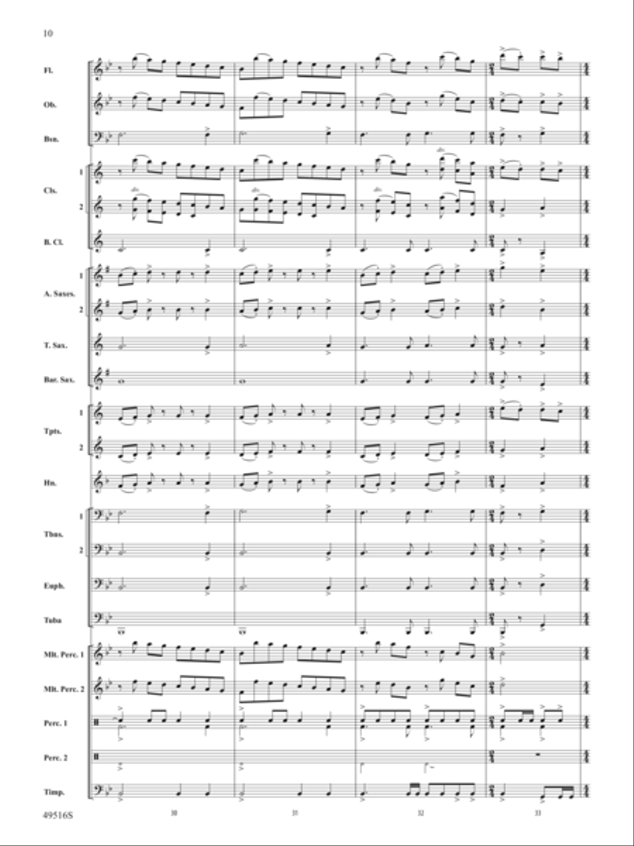 On This Day Earth Shall Ring Concert Band scores gallery preview page 11