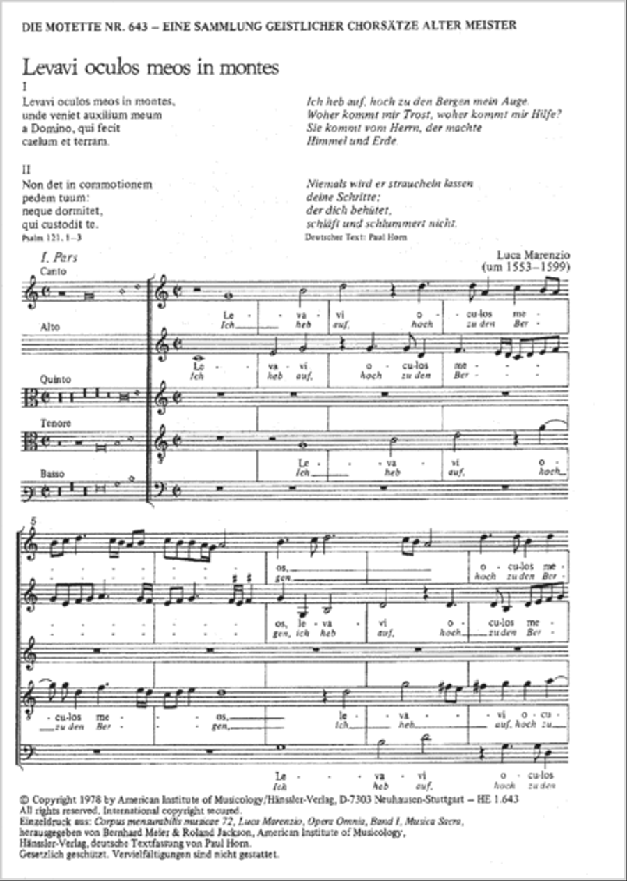 Levavi oculos meos Levavi oculos meos Choir scores gallery preview page 1