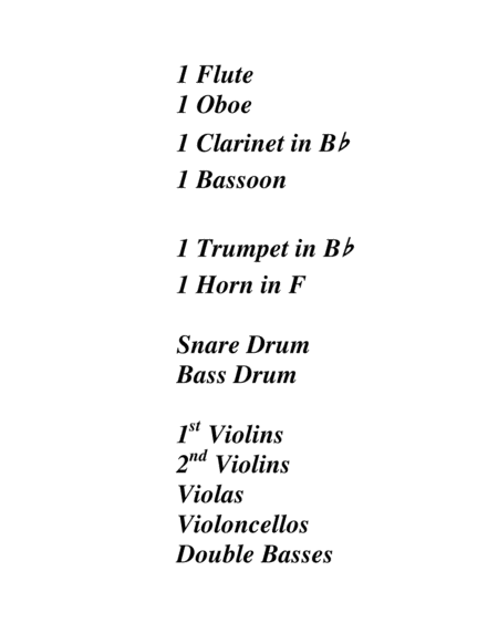 Opus 111, "Au Clair de la Lune", le Thème et les Variations pour l'Orchestre (Partition & Parties) image number null