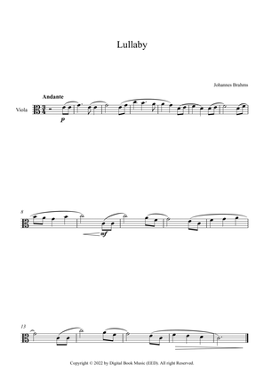 Lullaby - Johannes Brahms (Viola)