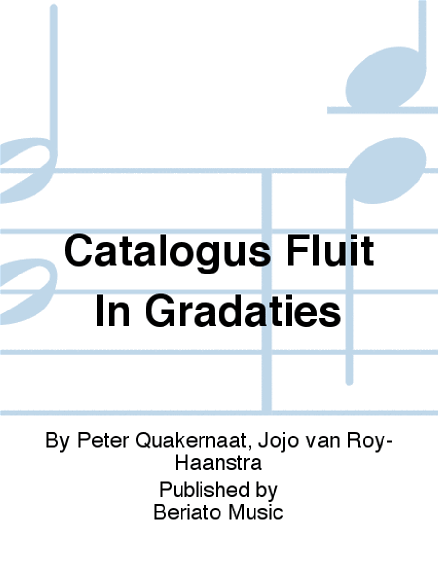 Catalogus Fluit In Gradaties Flute Solo scores gallery preview page 1