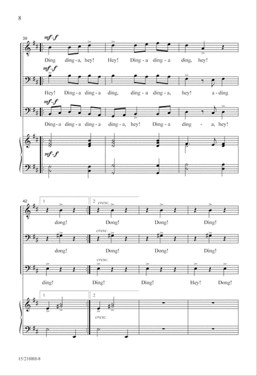 Throw Open Your Shutters! 3-Part scores gallery preview page 8