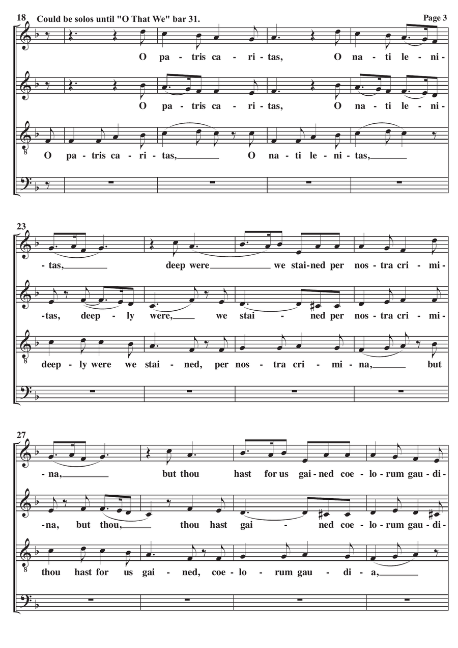 In Dulci Jubilo A Cappella SATB in F 4-Part scores gallery preview page 3