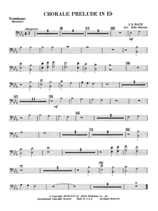 Chorale Prelude in E-Flat: 1st Trombone