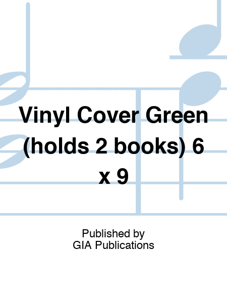 Vinyl Cover Green (holds 2 books) 6 x 9