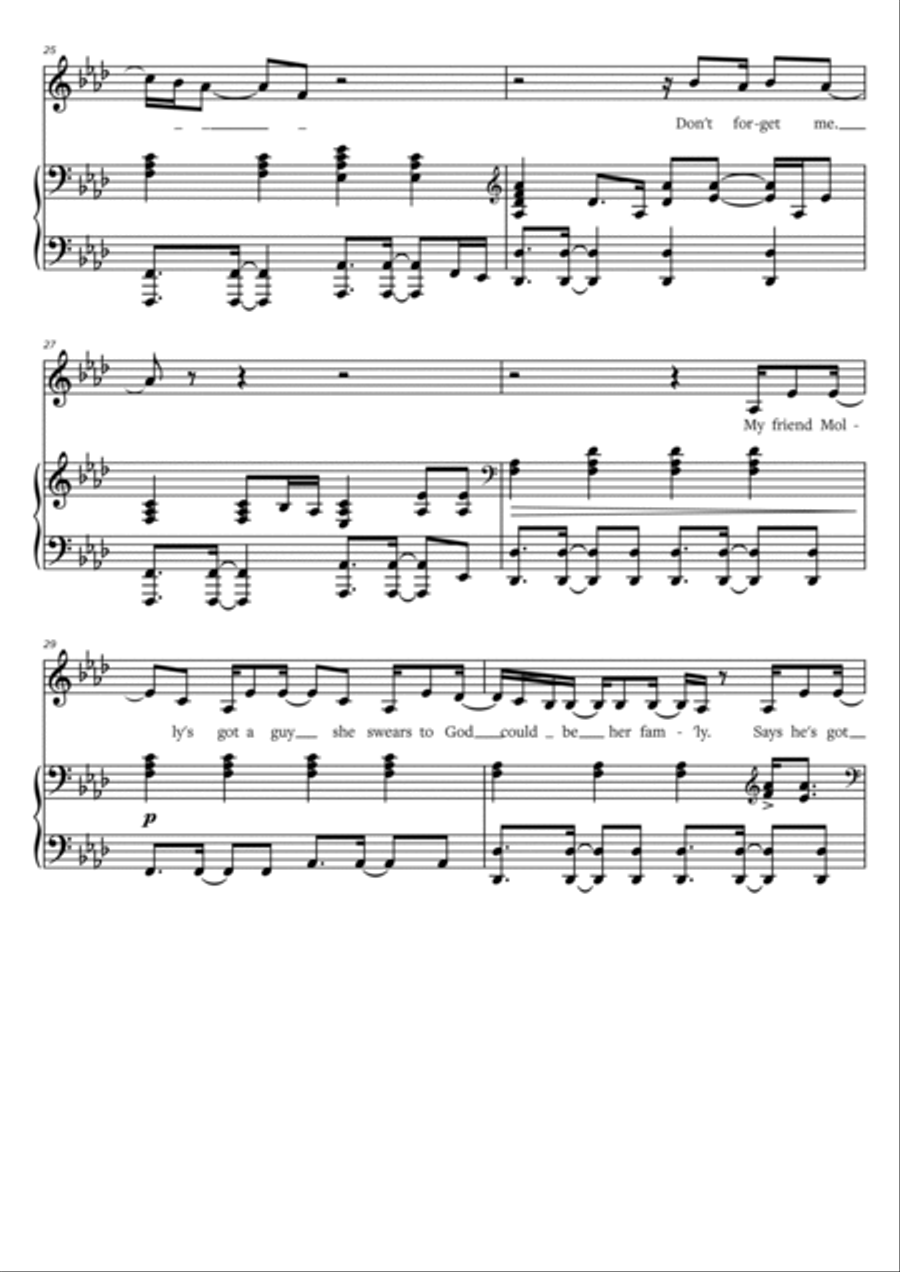 Don't Forget Me Don't Forget Me Voice scores gallery preview page 5