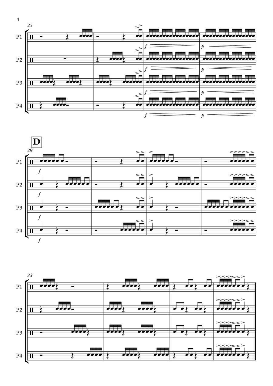 Stick With It Percussion Ensemble scores gallery preview page 4
