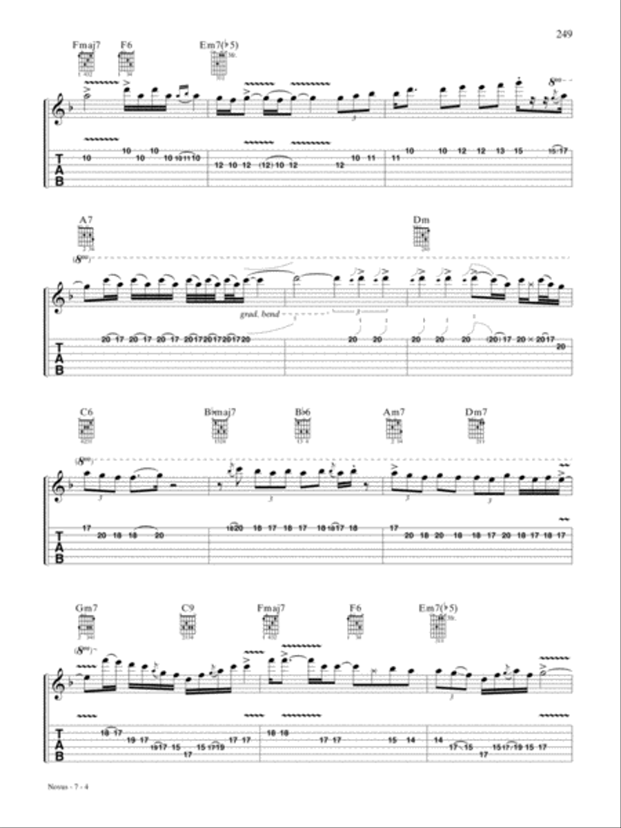 Novus Novus Guitar Tablature scores gallery preview page 4