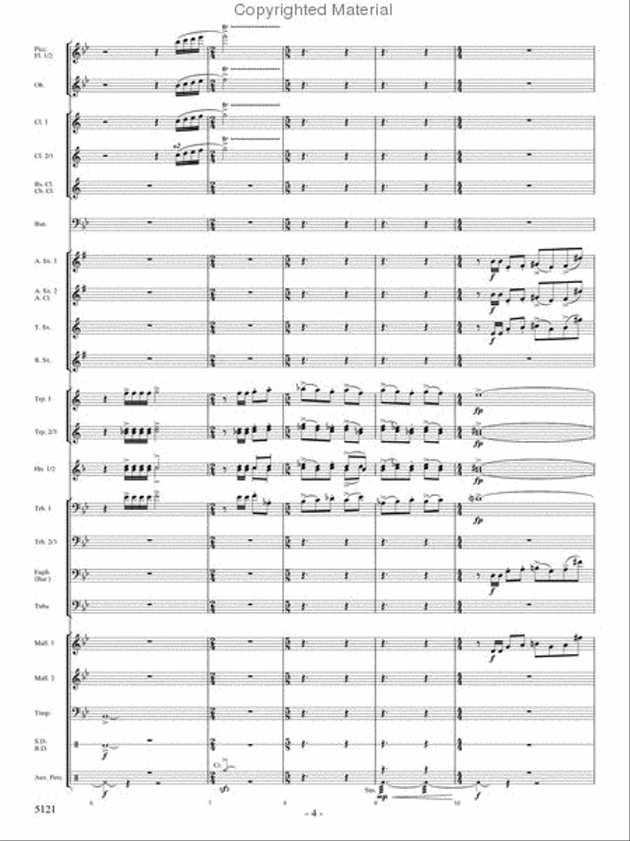 Rise of the Firebird Concert Band scores gallery preview page 3