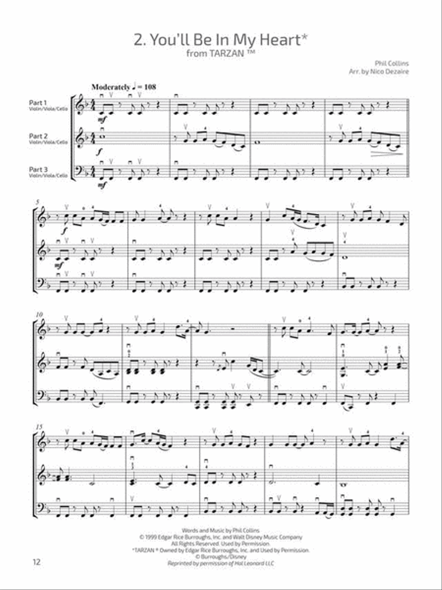 Discover Disney Discover Disney String Trio scores gallery preview page 4