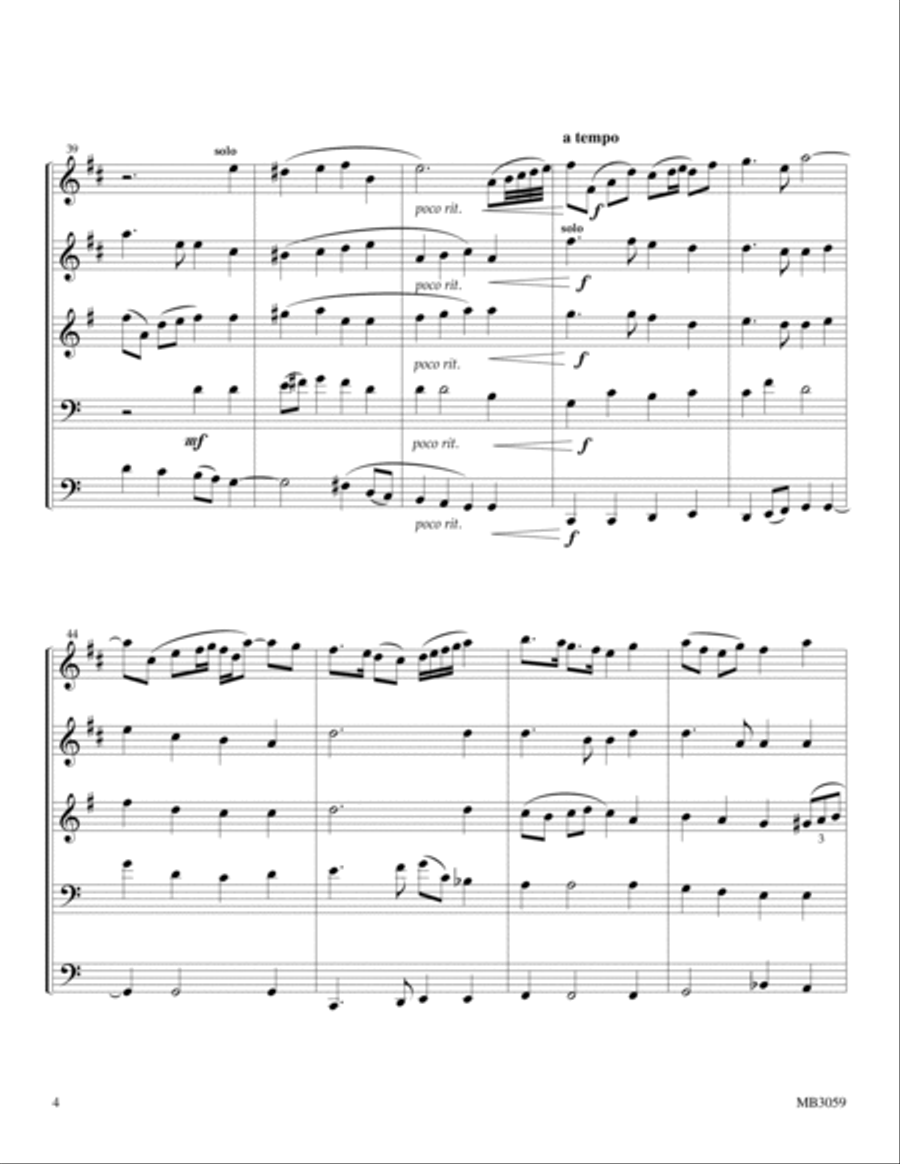 My Country 'Tis of Thee My Country 'Tis of Thee Brass Quintet scores gallery preview page 4