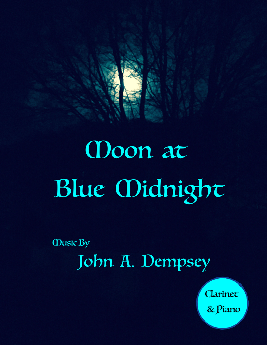 Moon at Blue Midnight (Clarinet and Piano) Clarinet Solo scores gallery preview page 1