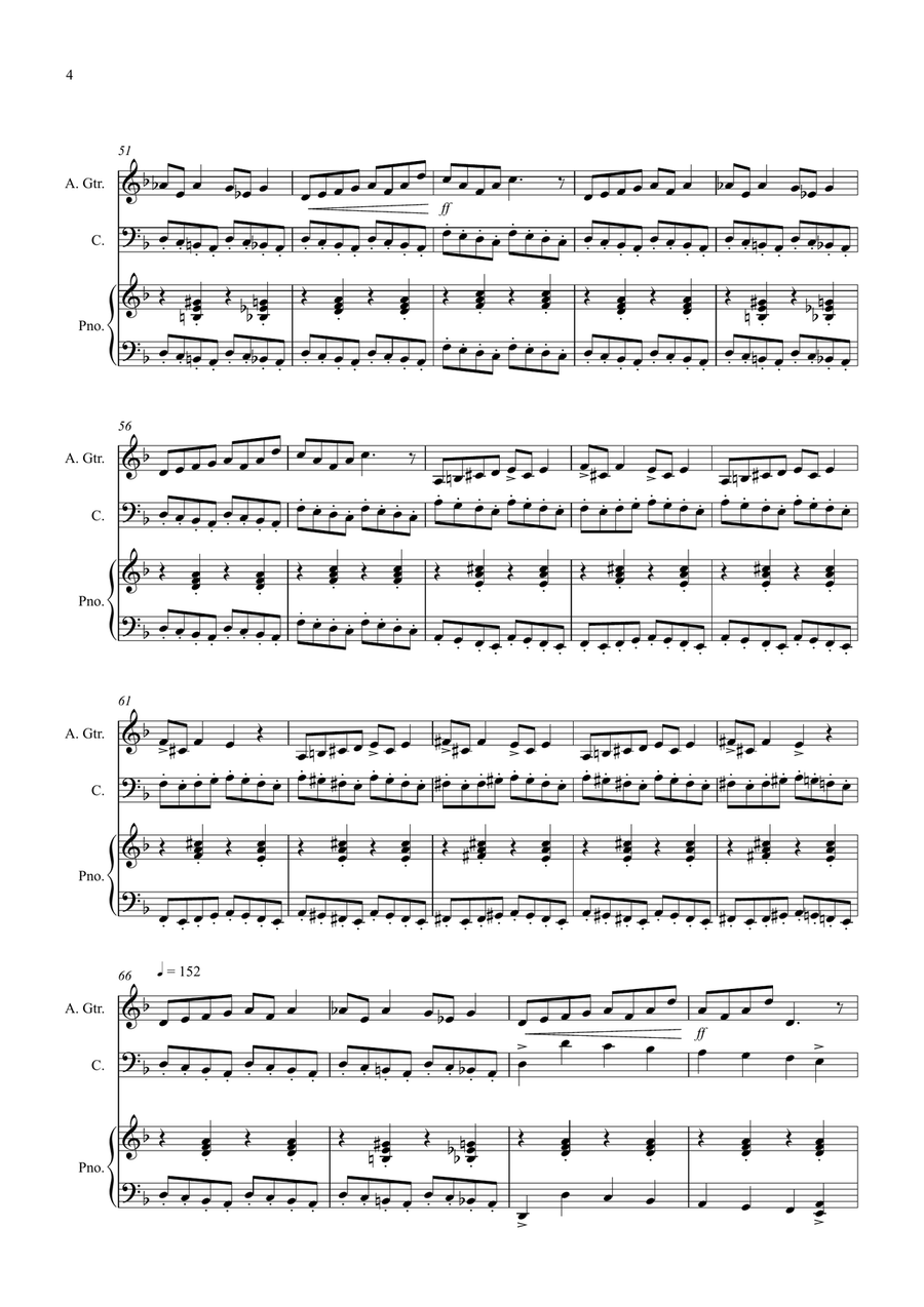 In the Hall of the Mountain King for Guitar and Cello Duet String Duet scores gallery preview page 4