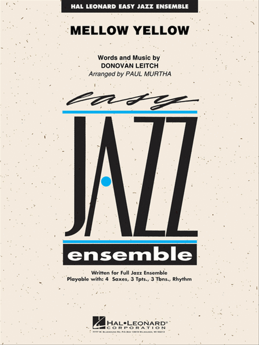 Mellow Yellow Mellow Yellow Jazz Ensemble scores gallery preview page 1