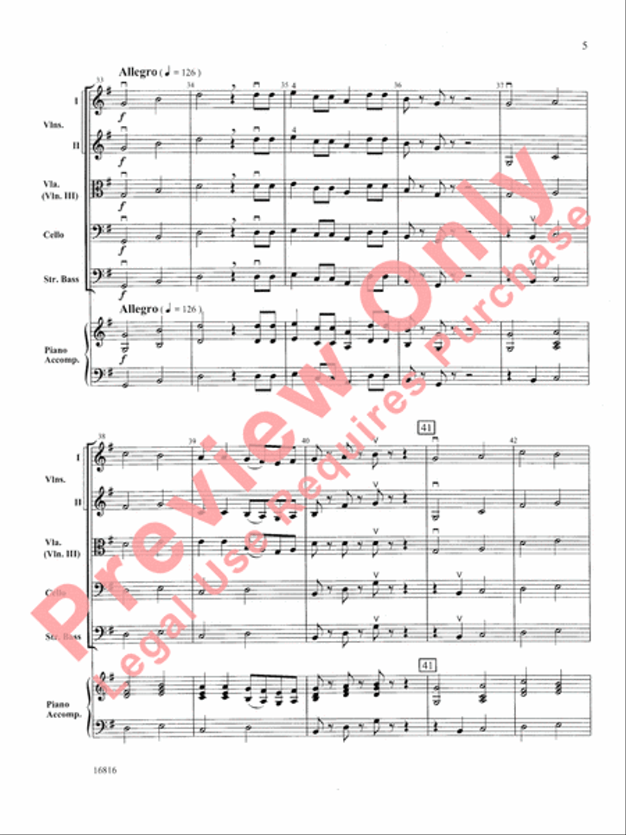 Mozart Serenade and Dance String Orchestra scores gallery preview page 6