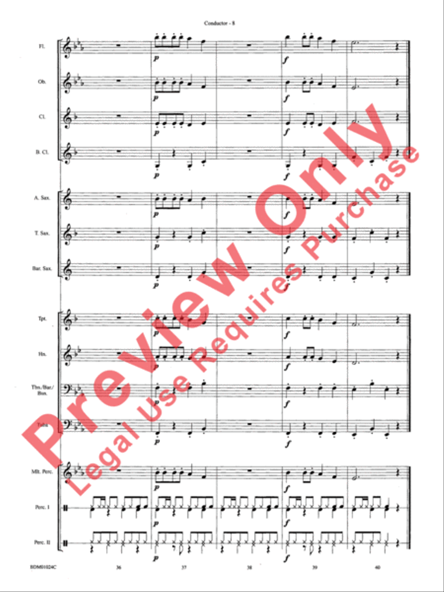 Caribbean Delight Concert Band scores gallery preview page 11