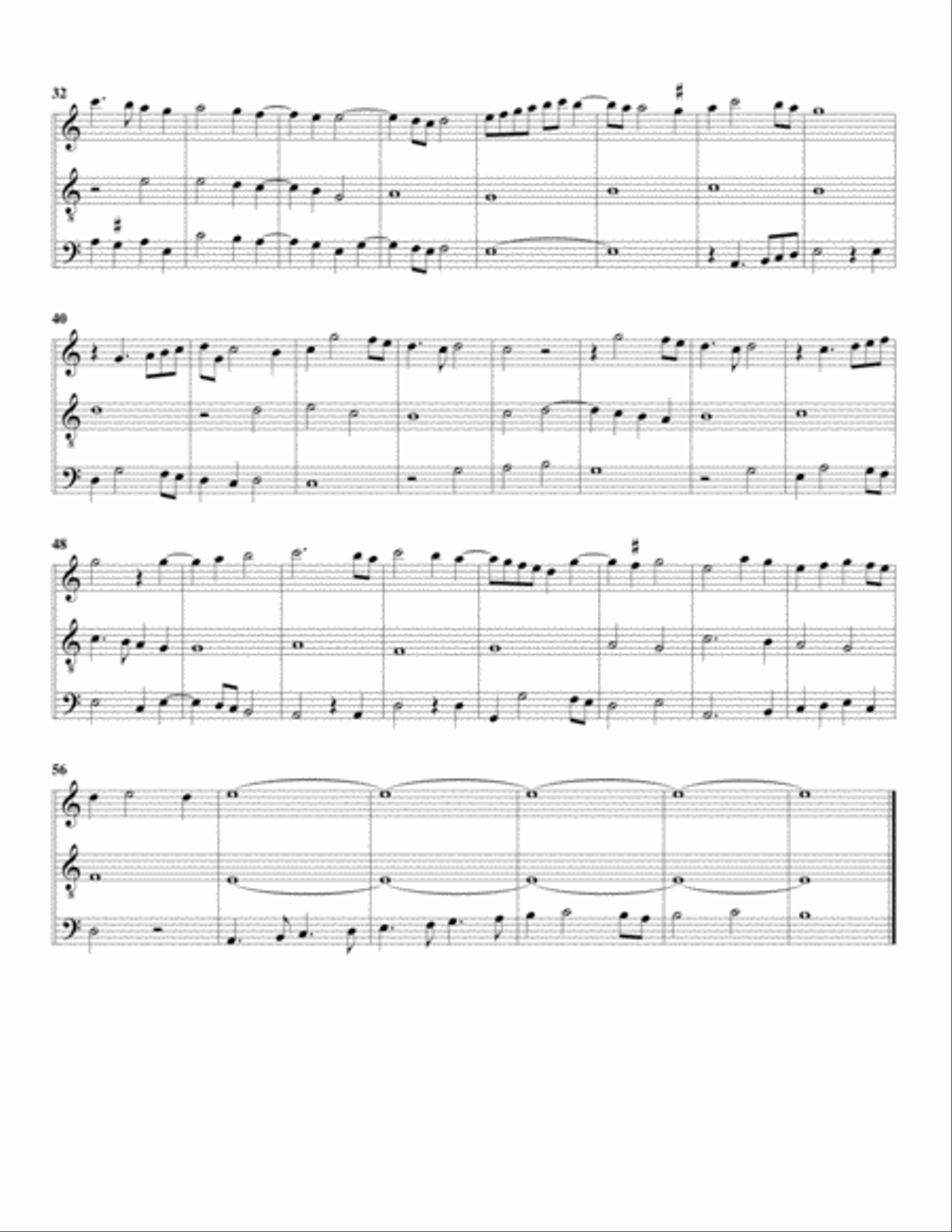 7. Fortuna desperata in mi (arrangement for 3 recorders) Recorder scores gallery preview page 2