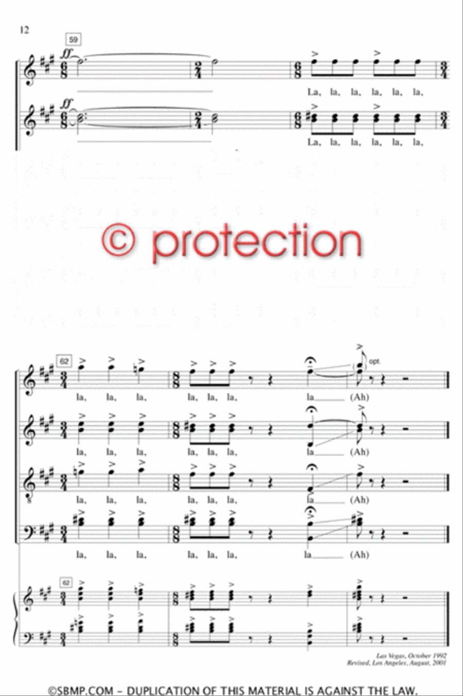 With a Lily in Your Hand - SATB Octavo 4-Part scores gallery preview page 11