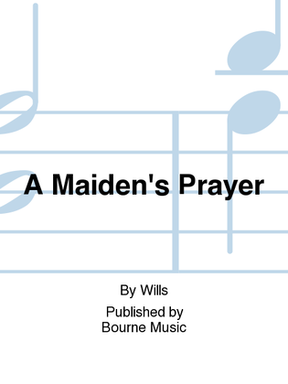 Book cover for A Maiden's Prayer