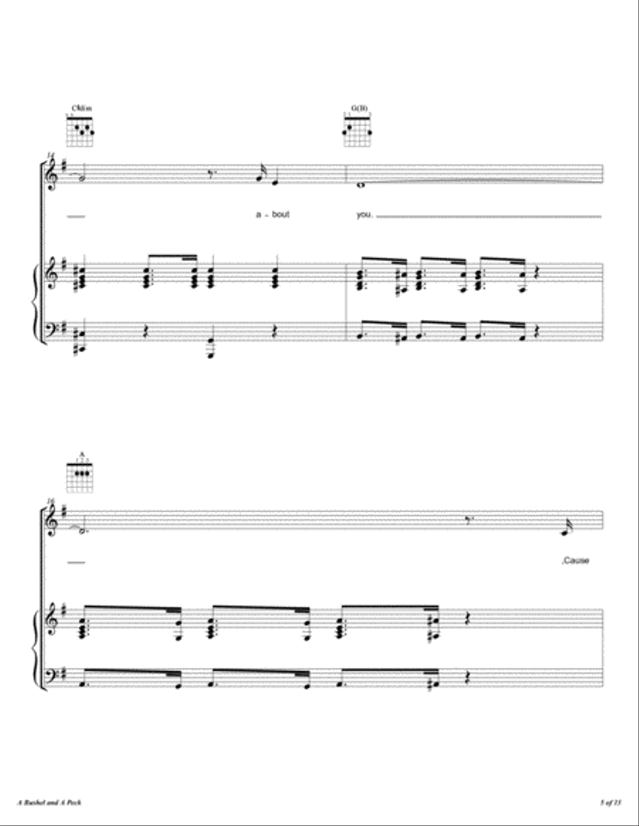 A Bushel And A Peck Voice scores gallery preview page 6