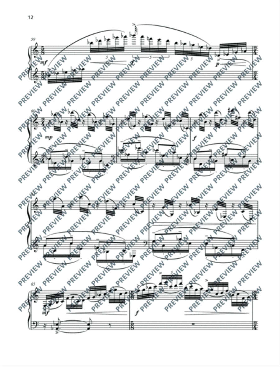 Falling Flowers Piano Solo scores gallery preview page 13