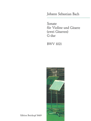 Book cover for Sonata in G major BWV 1021