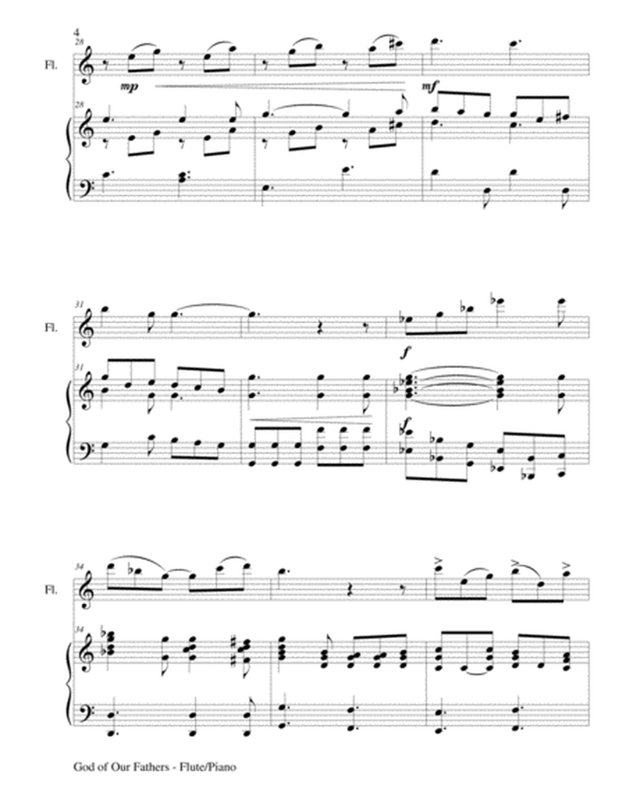 GOD OF OUR FATHERS (Duet – Flute and Piano/Score and Parts) image number null