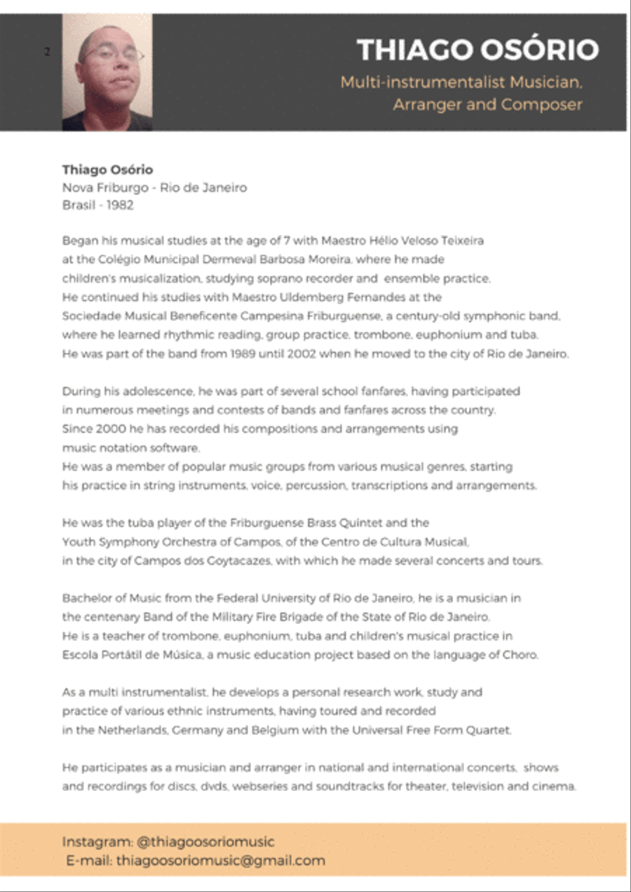 Xinguara - Baião and Maxixe for Clarinet Quartet Clarinet Quartet scores gallery preview page 2