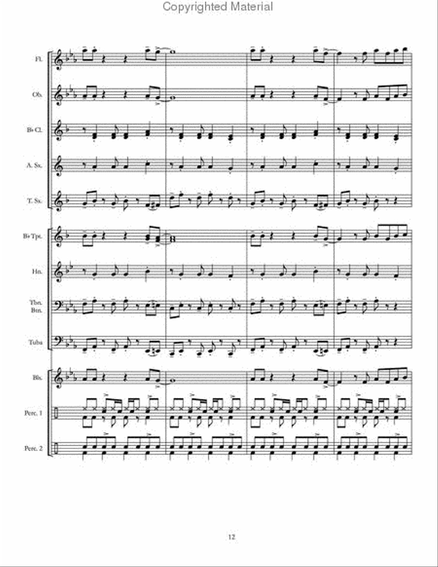 Short Pierre Short Pierre Concert Band scores gallery preview page 13