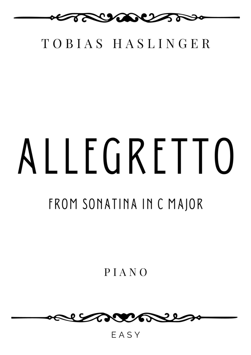 Haslinger - Allegretto from Sonatina in C Major - Easy image number null