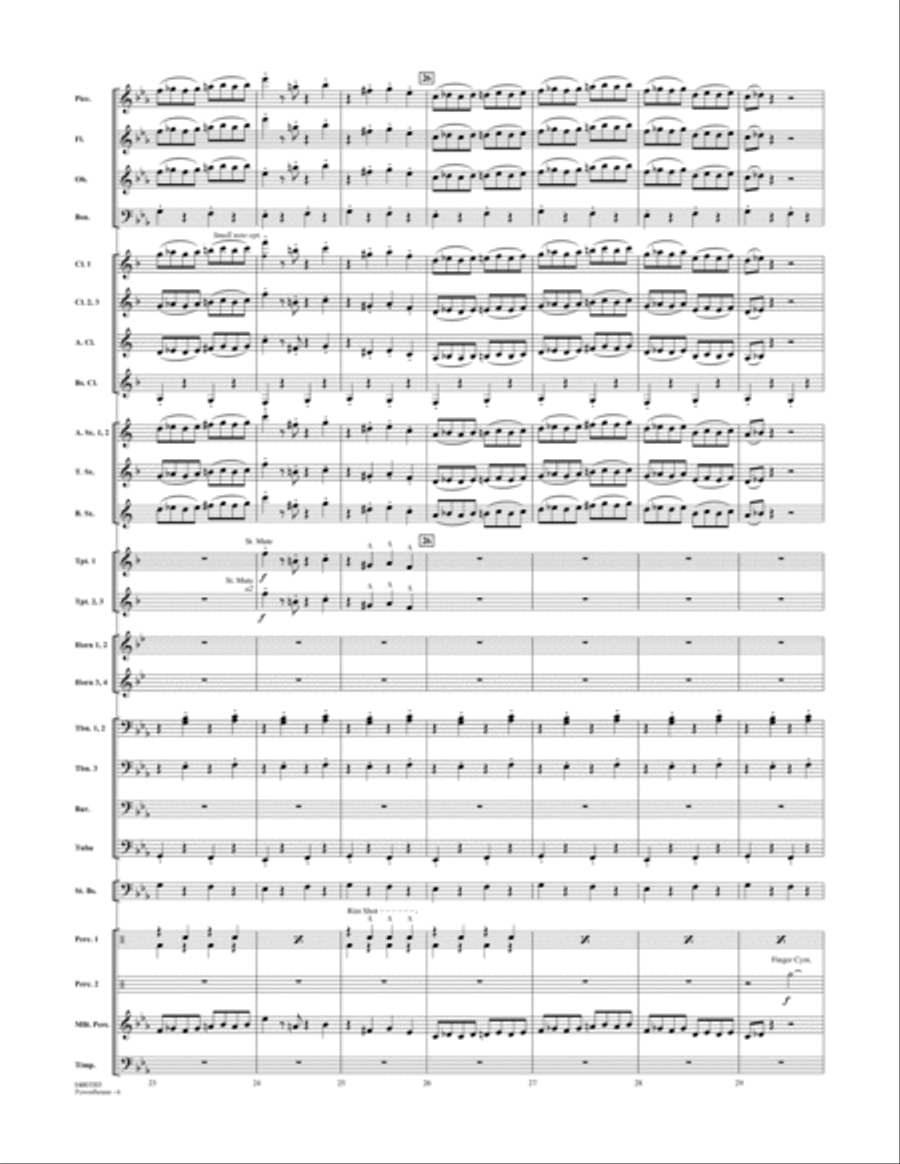 Powerhouse - Conductor Score (Full Score) Concert Band scores gallery preview page 5