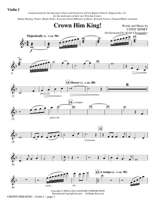 Book cover for Crown Him King! - Violin 1